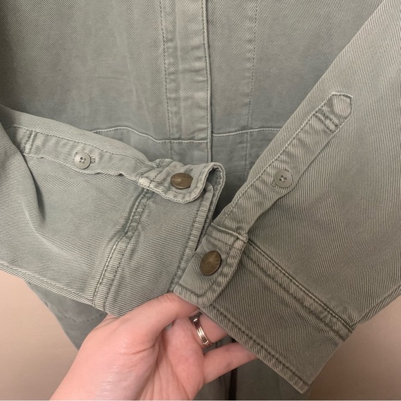 Faherty Overland Twill Jumpsuit in Olive Green Size XL NWT New - Picture 4 of 16